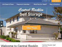 Tablet Screenshot of centralrocklinstorage.com